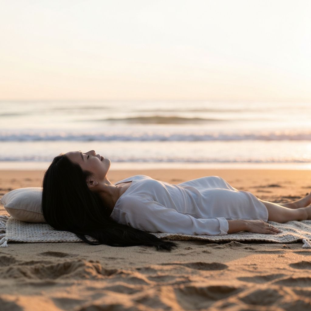 Meditacija i svesnost - osoba u spokojnoj poziciji na prirodi